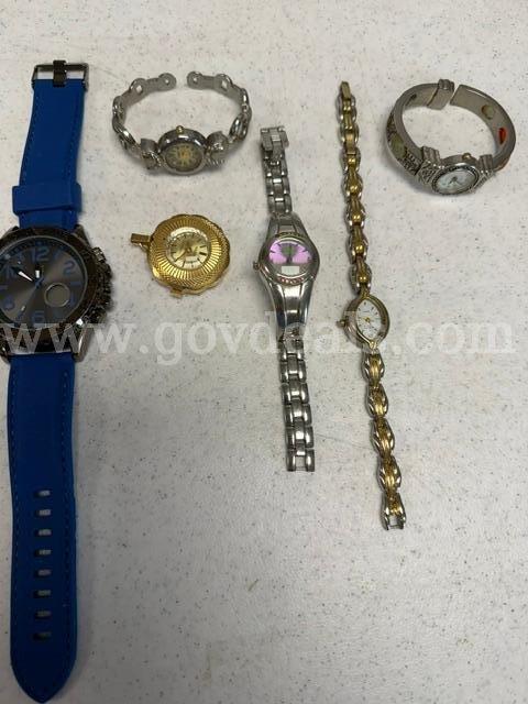 Lot of Necklces, Watches, Pendants, Bracelets, Earrings, Broaches, and Rings
