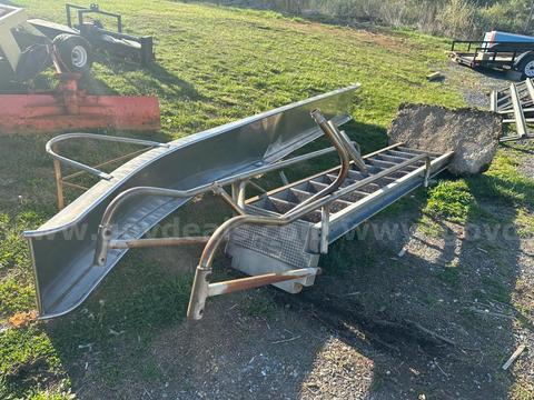 Metal playground slide