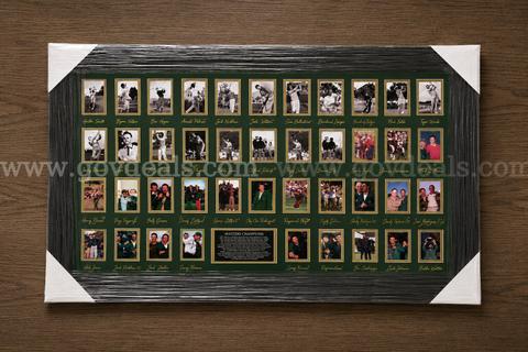 Outstanding Masters Golf Collage, Every Winner 1935 to 2026, Including Scottie Scheffler  Laser Signed