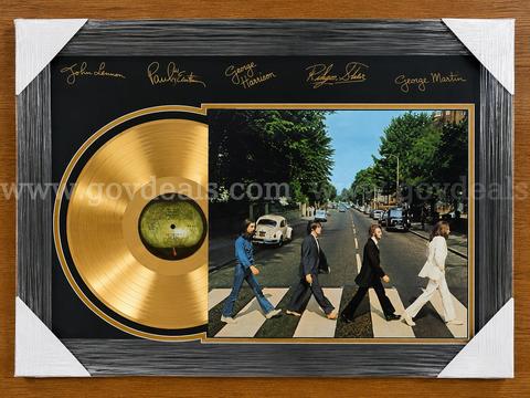 Outstanding Beatles, Abbey Road Gold Album, Laser Signed, Great Collectors Piece