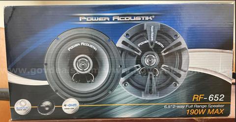 Power Acoustic RF-652 6.5 Inch 2-way Full Range Speaker 190 Watts Max Pair