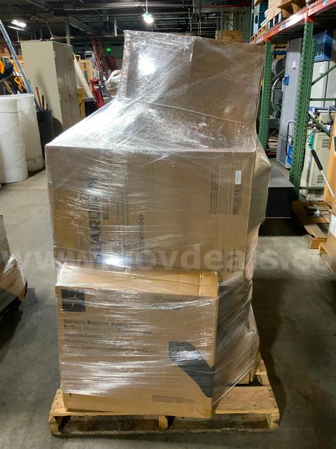 NEW Pallet of Medline Guardian Equipment Wheelchair Walker Bariatric Rollator Scale Toilet Seat Clean Up Kit #W51