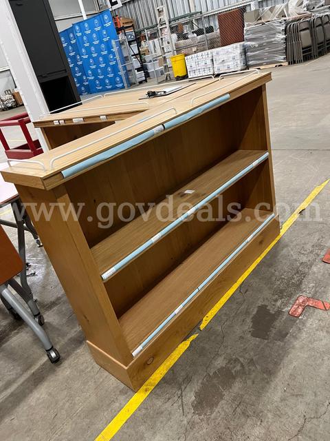 (LOT OF 2) MDF BOOKCASES LIBRARY GRADE