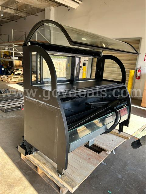 Refrigerated open front display cooler