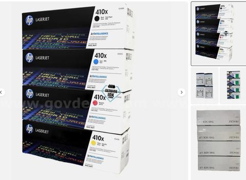 HP Set CF410X CF411X CF412X CF413X HIGH CAP M452 CF410XC CF411XC CF412XC CF413XC shipping only