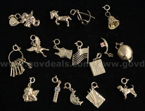 17 - 14K Yellow Gold Bracelet Charms, 32.2 Total Grams Weighed