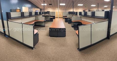Office Furniture Liquidation - government surplus lot currently bid at $1 in JOHNSON CITY, TX