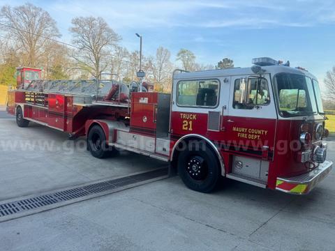1986 Seagrave Tractor Drawn Aerial - LOW MILEAGE