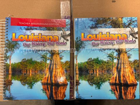 Middle School Louisiana History Textbooks and Teacher Editions