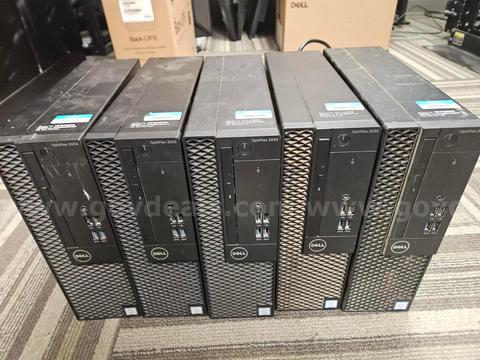 Lot of 5 Computers - Dell Desktops OPTIPLEX 3050 Small Form Factor