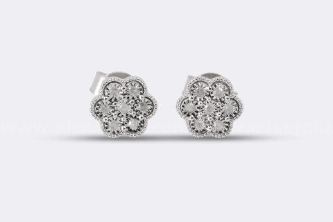 EFFY (925 SILVER DIAMOND BOUQET STUD EARRINGS)