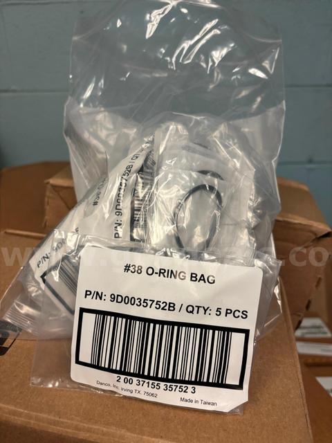 #38 rubber O-rings (Danco part #9D0035752B) partial bag