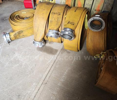 Lot of 5 sections of fire hose