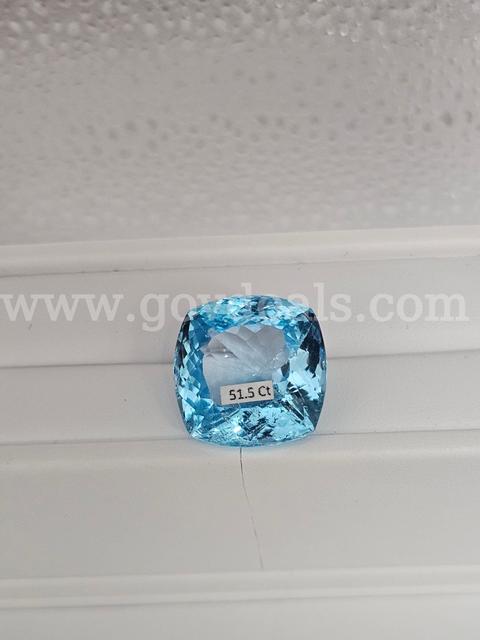 Massive Extra Large London Blue Topaz Gemstone, Great Investment Fancy Designer Cut  51.5CT