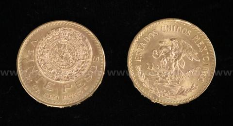 2- 1959 Mexico Veinte Pesos Gold Coins, 33.2 Grams Total