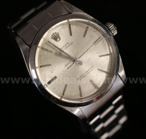 Men's Stainless Steel Rolex Oyster Perpetual Watch with Rolex Steelinox Band