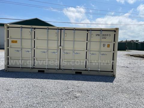 20' SUPREME- Standard 1-Trip Side Open Shipping Container/