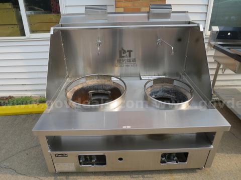 Stainless steel Gas Panda Wok