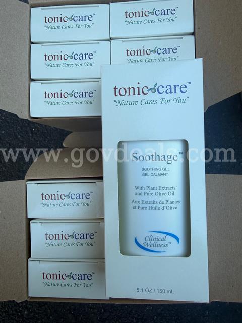 LOT OF 2 BOXES BY 6 Tonic Care SOOTHAGE GEL CALMANT, 5.1oz / 150 ml All Natural NEW IN BOX