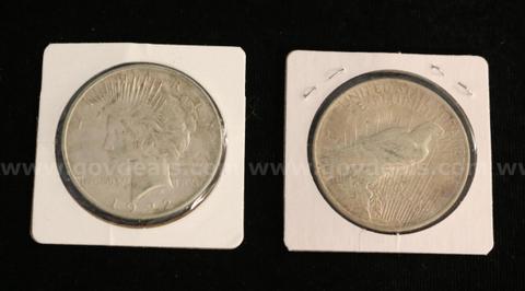 18 Assorted U.S. Silver Peace Dollars