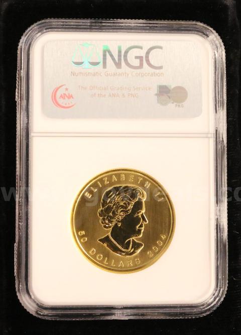 NGC Graded 2004 Canada 25th Anniversary $50 Gold Coin