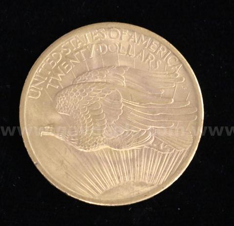 1908 U.S. Gold $20 St. Gaudens 1 Ounce Double Eagle, No Motto - Graded BU