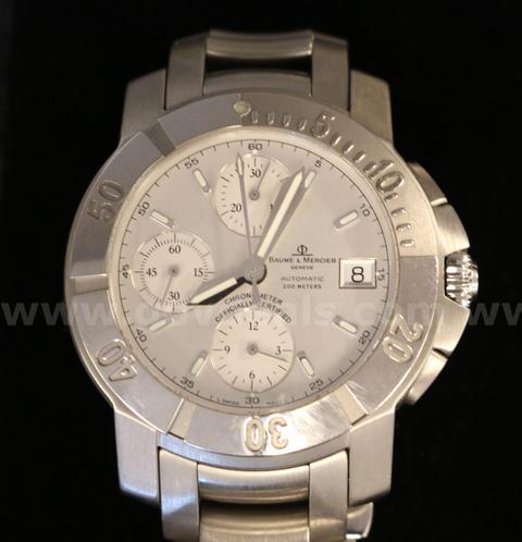 Stainless Steel Baume & Mercier Capeland Chronometer Watch