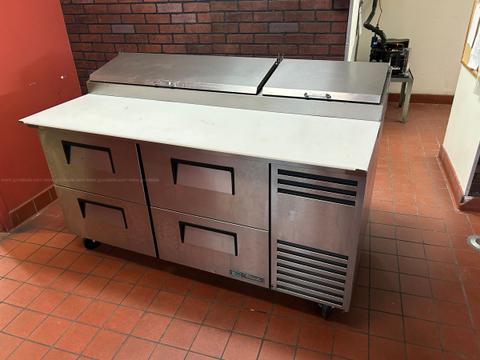 True TPP-AT-67D-4-HC Refrigerated Prep Table with 4 Drawers