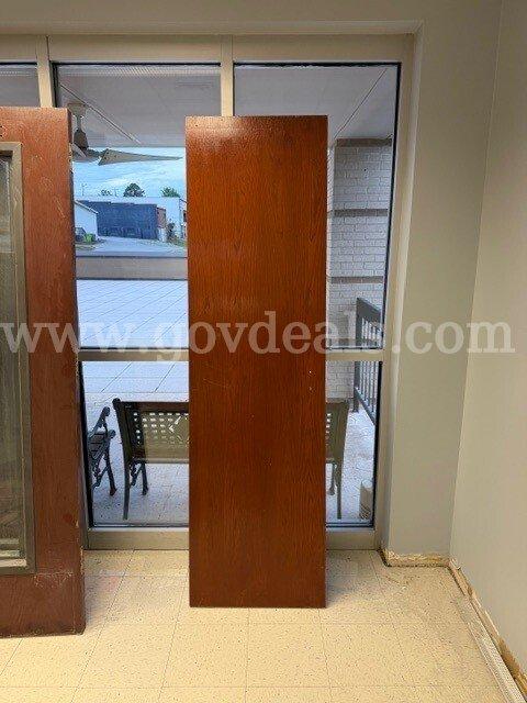 Two Used Commercial Interior Wood Doors