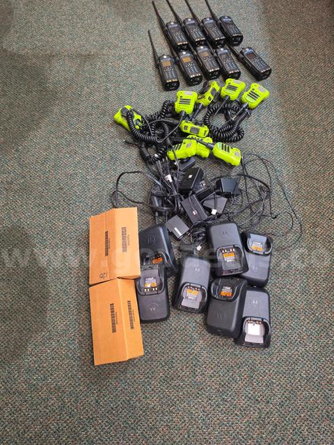 One LOT of Nine Motorola APX6000 800 MHz Two Way Radios