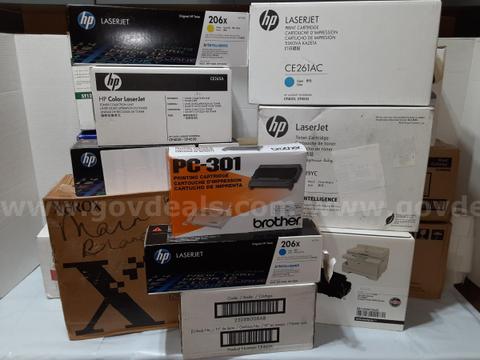 Lot of 49 - HP / Brother / Xerox / Sharp / Panasonic / Kyocera / Canon- Printer Toner Cartridge OEM Original Genuine REM