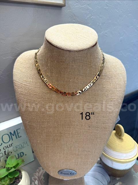 Beautiful, 24k Gold, 18", Gucci Style Chain
