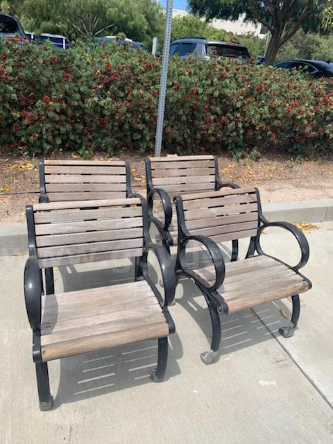 Lot of 4 wood chairs