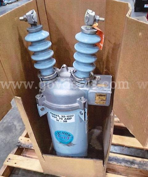 Single-Phase 15kV 70A Recloser V4H 1A/3B – New Surplus qty 1