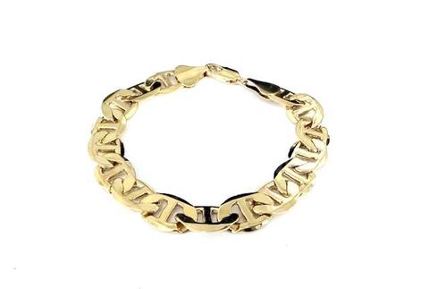 Beautiful, 9 Inch, 24k Gold, Gucci Style Bracelet
