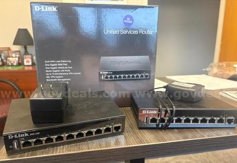 D-Link DSR-250 Router (Group of 3)