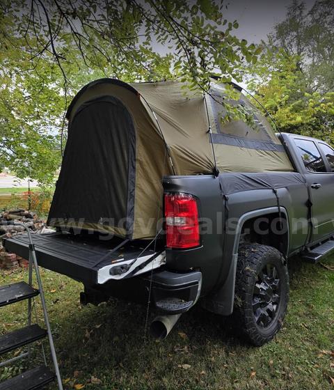 FREE SHIPPING - Factory Sealed: Waterproof Truck Bed Tent for Camping – Fits 5.5–6ft Beds – 2–3 Person Tent with Windows