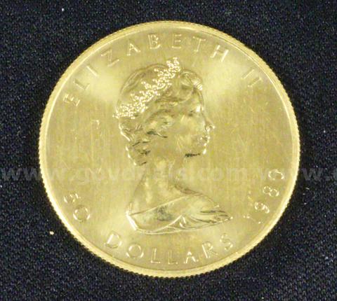 1980 Canada $50 1 Oz. Gold Maple Leaf, 31.1 Grams