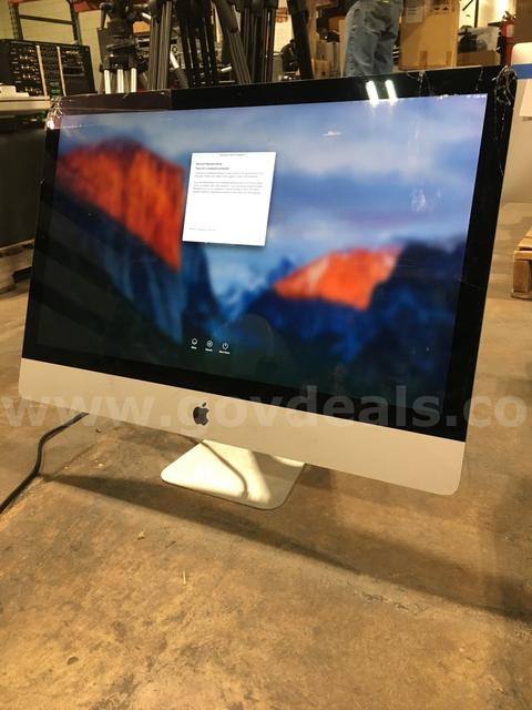 APPLE IMAC /A1419 I5-6600 3.30 GHZ 27'' DIST 2TB RAM 8GB
