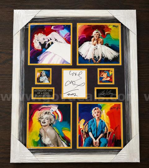 Marilyn Monroe Authentic Genuine Signature Peter Max Outstanding Investment! Global Certificate of Authenticity!