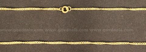 22K Yellow Gold Cuban Link Necklace, 11.2 Grams
