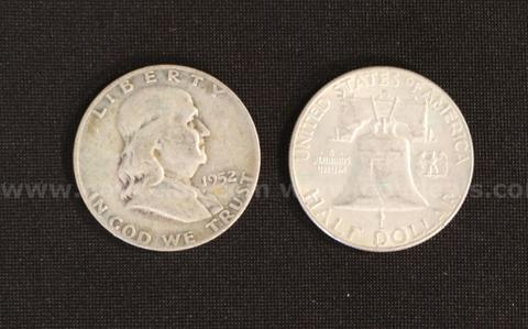 43 Silver U.S. Franklin Half Dollar Coins