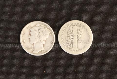 157 Silver U.S. Mercury Dimes