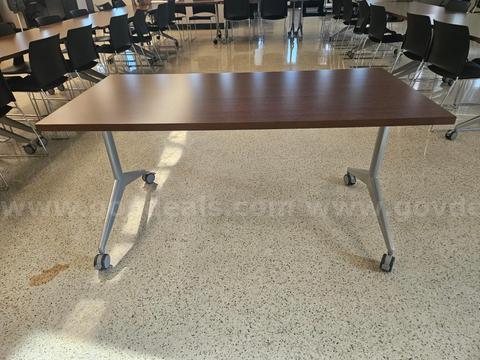 Allsteel Training Tables, 30" x 60", Mobile Casters- lot of 4
