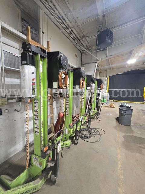 Ari Hetra Mobile Column Lifts- Set of 4- 16k lbs lifting capacity each 64k lbs t