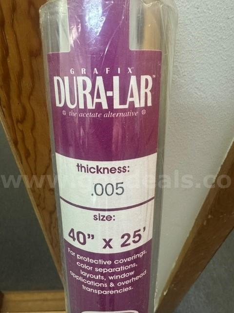 1 ROLL OF DURA-LAR WINDOW TINT (.005 THICKNESS/40" X 25')