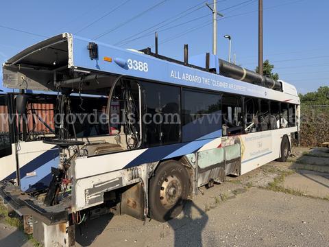(RTA # 3388) 1 Obsolete (Non-Operational) Gillig Transit Coach "SOLD AS SCRAP ON