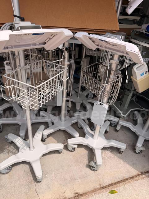 Lot of 16 Mobile Medical Telehealth / Language Interpretation Workstation Carts