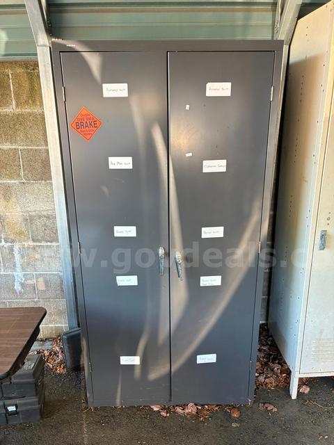 Tall Metal Cabinet w/ Doors