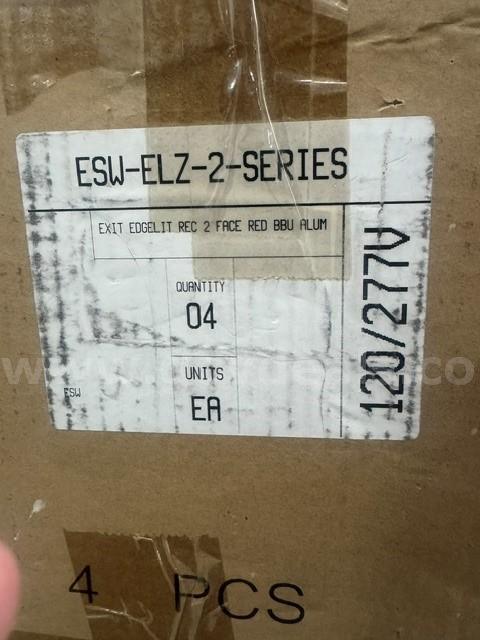 4 - LED EMERGENCY EXIT LIGHTS ESW-ELZ-2-SERIES (NIB)